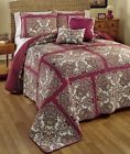 2641343 Afoyft Wine King Size Istanbul Quilt Blanket Decorative Pillow Sham