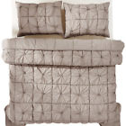 27237 Vhc Brands Camille Taupe Queen Set Quilt Shams 840528131479