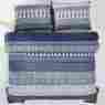 27338 27337 27336 27335 Ceylon Indigo Vhc Brands Patchwork Quilt Set W Hand-quilted Shams Cotton Voile Choose Size