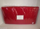 2919017 Pottery Barn Silk Cotton Channel Stitched Full Queen Quilt Cherry