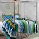 29697 Laguna Vhc Brands 6pc King Set Patchwork Quilt With Shams Bed Skirt Euro