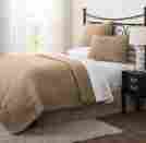 C24713p14-000 3-piece Lush Decor Crinkle Solid Quilt Set King Taupe 848742024713