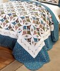 3000763 Afoyft Peacock Full Queen Oversized Georgia Bed Quilt Classic Wedding