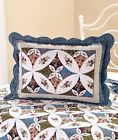 3000767 Afoyft Peacock Blue Pillow Sham Oversized Georgia Classic Wedding Ring