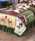 3041324 Afoyft King Shining Star Seasonal Quilt Country Holiday Snowman Christmas