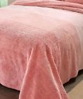 3201051 Afoyft Tonal Stripe Chenille Bedspread Rose King Blanket