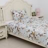 3230347 Shop Lc Sky Blue Cotton Pattern Microfiber Quilt And Shams