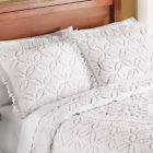 32653 Collections Etc Victoria Plush Chenille Fringe Pillow Sham By
