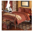 343-91 Park Designs Williamsburg Collection Campbell Wine Bedspread With Shams