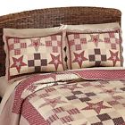 35564 Collections Etc Country Star Checkered Floral Patchwork Quilted 842022184883