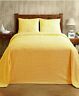3670953 Unbranded Natick Chenille Yellow Full Bedspread Bed Blanket
