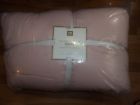 3778599 Pottery Barn Teen Ruched Rossette Quilt Full Queen Blush Pink