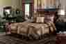 384-91 Park Designs 5pc Shades Of Brown Queen Quilt Bedding Set Package