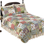 39256 Collections Etc Blossom Floral Patchwork Quilt By