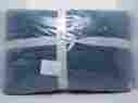 393590 Pottery Barn Nwt King-california King Belgian Flax Linen Diamond Quilt-blue