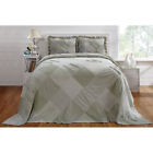 39a9 Better Trends Ruffled Chenille Patchwork Bedspread In Sage 680034298767 39a9 Better Trends Ruffled Chenille Patchwork Bedspread In Sage 680034298767