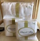 3pc Quality Set Peacock White 1st Alley Gatsby Hotel Coverlet Queen