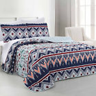 3prcvrlg-rne-tn Sanctuary Pct Printed Reversible Coverlet Set Raine Twin 645470202235