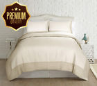 3qlvltsg-flx-qn Amrapur Overseas Cotton Quilt Set With Velvet Border Flax 3qlvltsg-flx-qn Amrapur Overseas Cotton Quilt Set With Velvet Border Flax