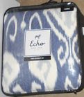 400131577059 Echo Bansuri Ensign Blue Pc King Coverlet Set