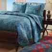 Z20081 400tc 3pc Quilted Cuddledown Trevi Sateen Pillow Coverlet Shams Sizes