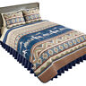 41668 Collections Etc Etched Deer Aztec Western Cabin Quilt By