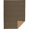 42373 Vhc Brand Black Check Twin Coverlet 840528167454