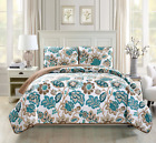 43188-385906 Mk Home Collection Bedspread Coverlet Quilted Floral Off 635309763006 43188-385906 Mk Home Collection Bedspread Coverlet Quilted Floral Off 635309763006