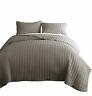 43217-30734 Chezmoi Collection Colin Channel Stitched Cotton Bedspread Quilt 840079111524