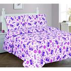 432341921 Multicolors Sheet Pillowcase Sets Pink White Purple Beautiful 635309812162