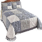 43827 Collections Grey Patch Chenille Bedspread By Etc