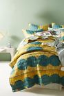 44479731 Anthropologie Nwt Cardine Hand Embroidered Full Quilt And Two Standard