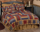 45611 Vhc Brands Kindred Stars Bars Queen Quilt Plaid 840528173738