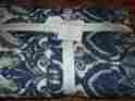 4647400 Pottery Barn Keller Stitched Quilt King Cal 1 Sham New Navy