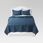 490601502186 Threshold Vintage Washed Solid Quilt King Size Bedding