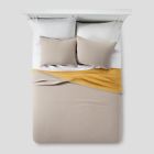 490601524010 Project New Dot Woven Matelasse Reversible Coverlet Gray