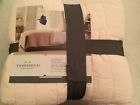 490601531322 Threshold King Quilt Chambray Linen Blend New Bedding Blush