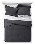 490601531902 Fieldcrest Luxury Matelasse Coverlet King Molten Lead Gray