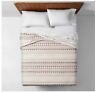 490601534248 Target Opalhouse Coral Woven Jacquard Fringe Quilt