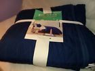 490970226836 Target Pillowfort Triangle Stitch Quilt Navy Blue