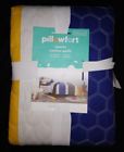 490970235982 Pillowfort Sports Cotton Quilt New Yellow Blue Gray
