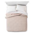 50084273 No Brand Tan Linen Quilted Coverlet King 811086020741
