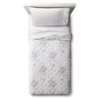 50297897 Simply Shabby Chic Shadow Rose Quilt Teal White 490601514233