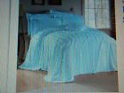 5077 New Queen Size Bedspread Chenille Cotton Blue Silva