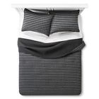 50904672 Room Essentials Black Stripe Jersey Quilt 490601516381