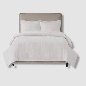 510 Design 086569004994 White Otto 3-pc. Reversible Coverlet Set Size Full/queen