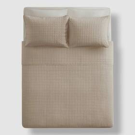 510 Design 086569005021 Beige Khaki Otto 3-piece Quilted Coverlet Set Full/queen