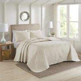 510 Design 086569097446 Oakley Reversible Quilt Set - Luxe Stitching All Season Lightweight C