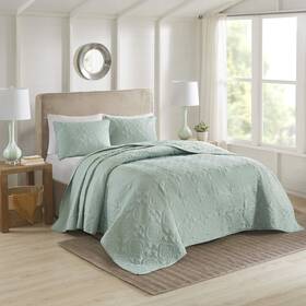 5ds13-0170 510 Design Oakley Reversible Quilt Set - Luxe Stitching All Season