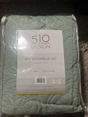 5ds13-0171 510 Design 220 Oakley 3-pc. Reversible Quilt Set-king/cal. King